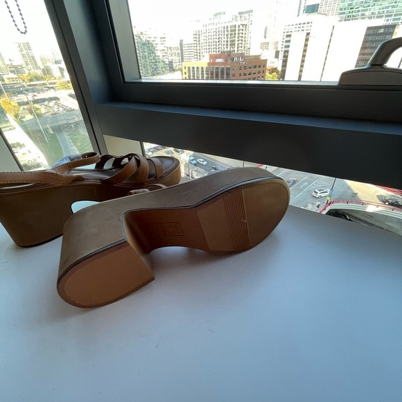 Naturalizer Court Y2K 90's Retro Platform Chunky Heel Strapry Sandal Size 10 - Picture 5 of 5